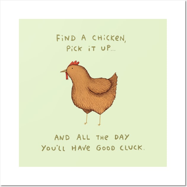 Good Cluck Wall Art by Sophie Corrigan